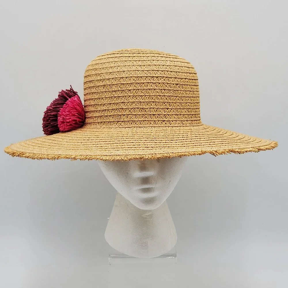 Sonoma Pom-Pom accent, Large Brim, Floppy Hat
